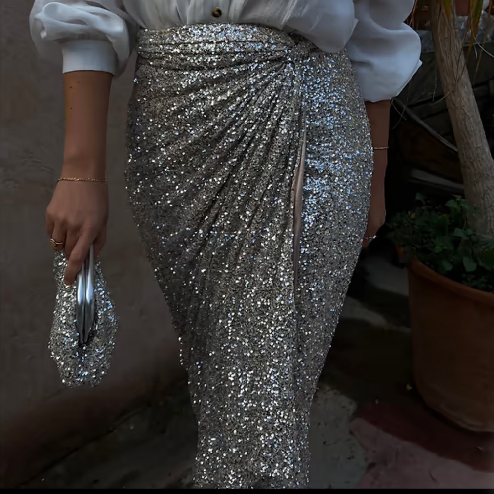 Never Fully Dressed Sequin Skirt